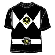 Mighty Morphin Power Rangers Black Uniform T-Shirt